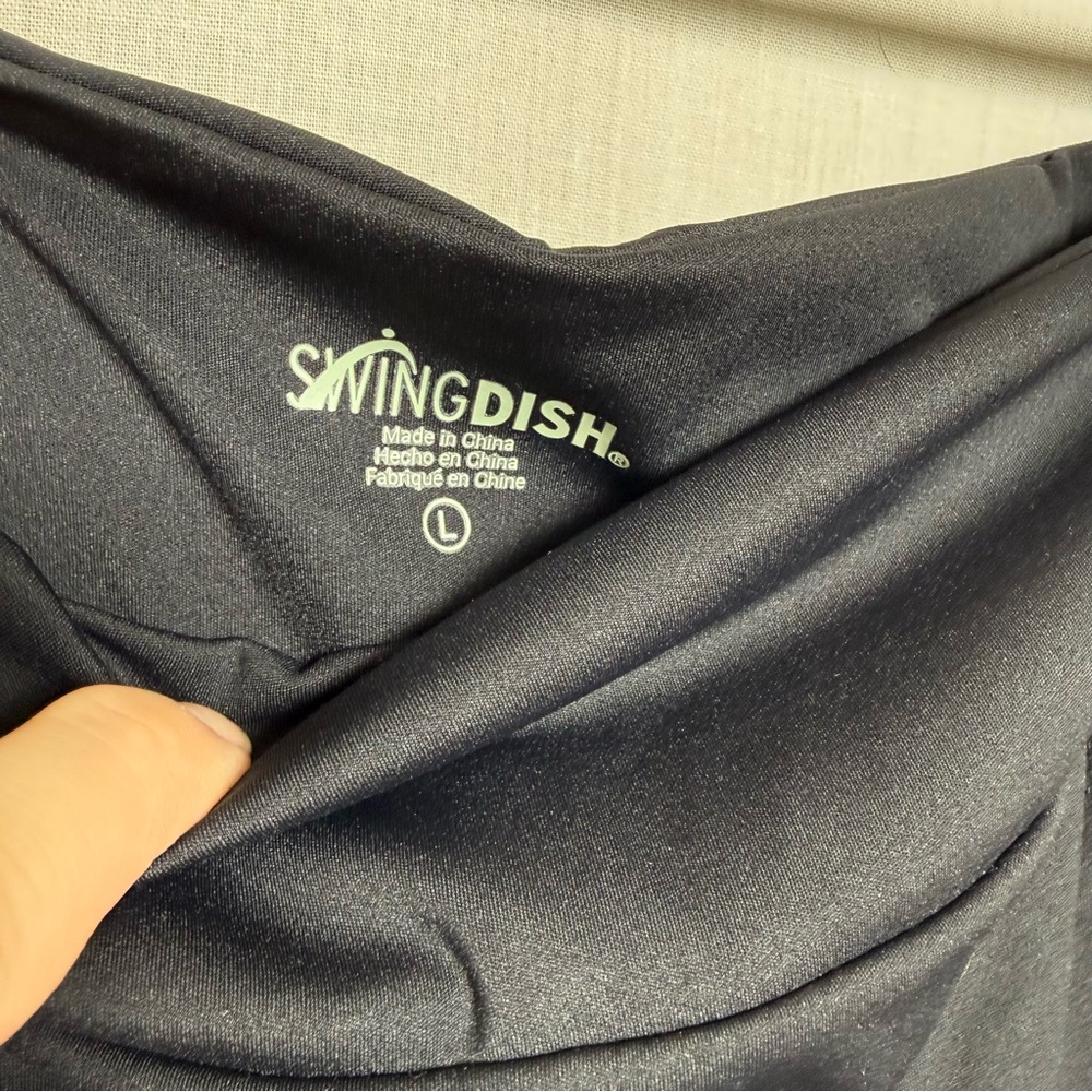 SwingDish Marble Opal Black Golf Skort Womens Large Athletic Skirt Skort NWT - Picture 8 of 12